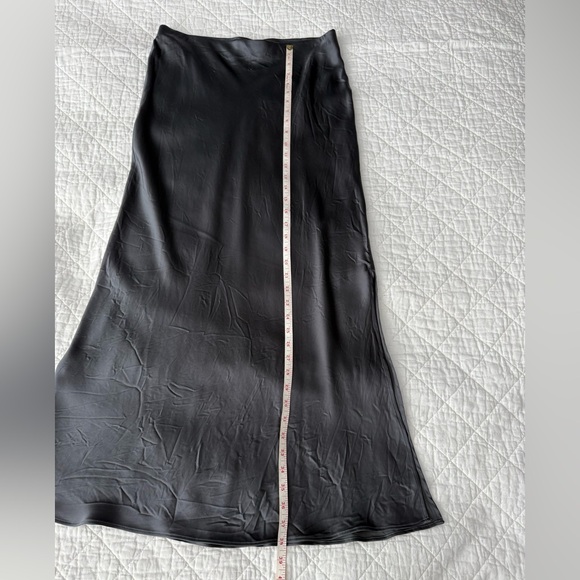 NWOT & Other Stories Charcoal Maxi Slip Skirt - Picture 2 of 7